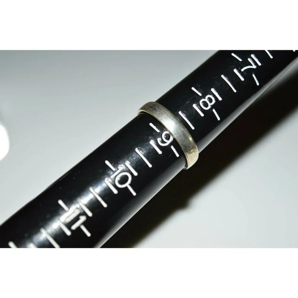 VTG .925 Sterling Silver Blue Green Azurite Caboch - Picture 6 of 6